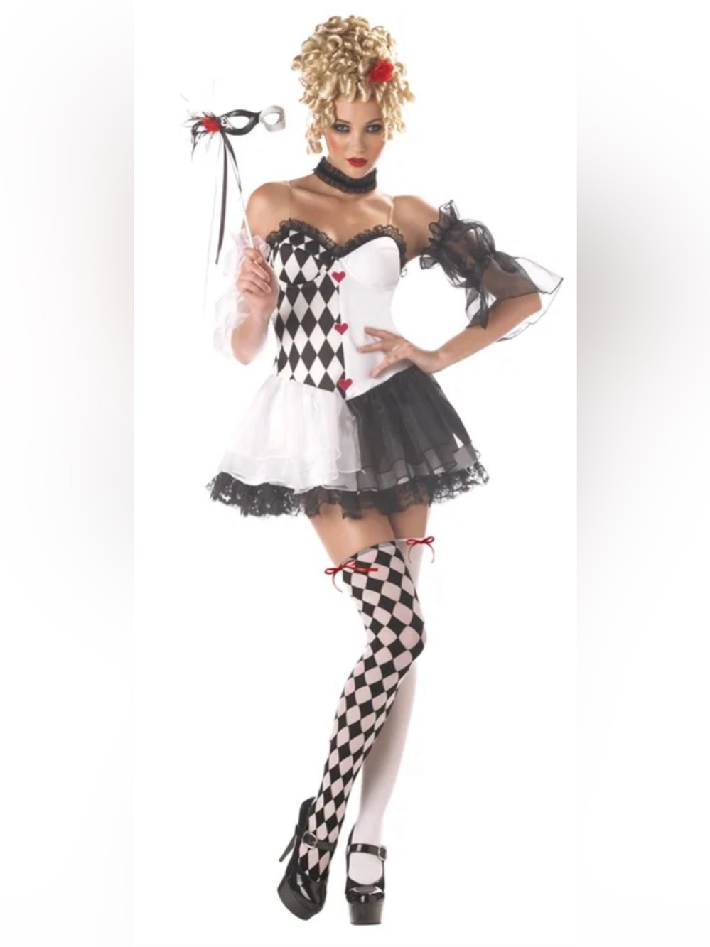 Spirit Halloween Le Belle Harlequin Costume Small 6-8